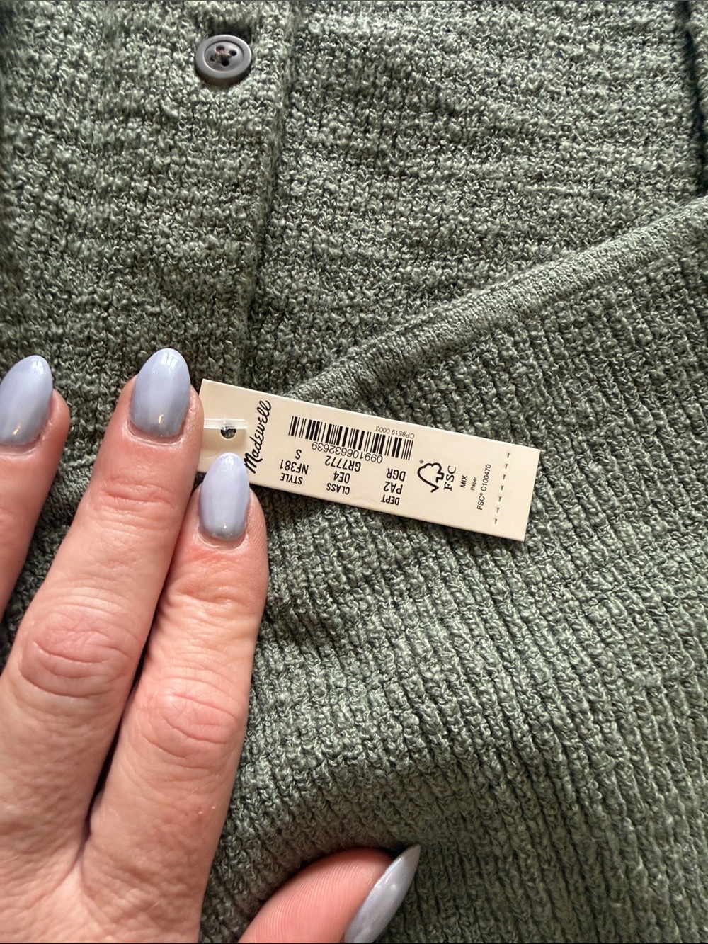 Women's Knit Cardigan & Tank Set in Sage Green - Picture 6 of 7